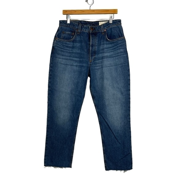 Rag & Bone women's NINA STRAIGHT HIGH-RISE ANKLE CIGARETTE Monty jeans size 31 - Picture 4 of 13